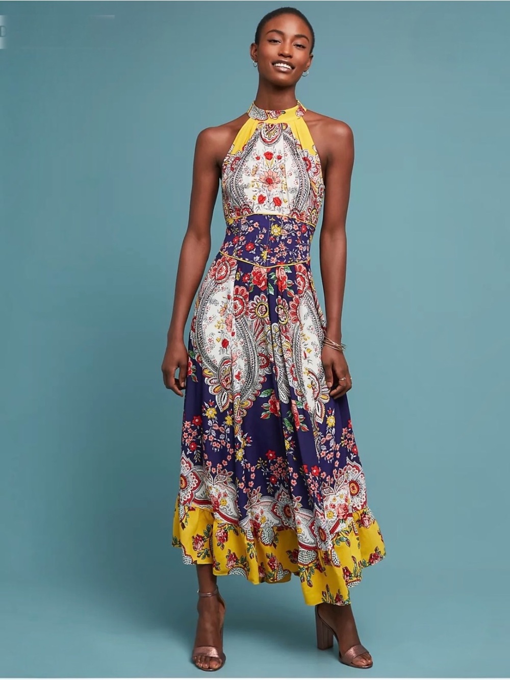 ANTHROPOLOGIE Maeve Myriam Maxi Dress Size OP